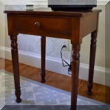 F32. 1-Drawer antique nightstand. 29”h x 22”w x 18”d - $165